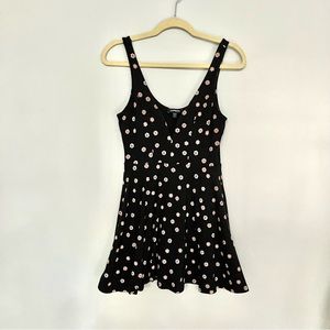 Express Black Pink Sleeveless Mini Dress with Built In Shorts Size S